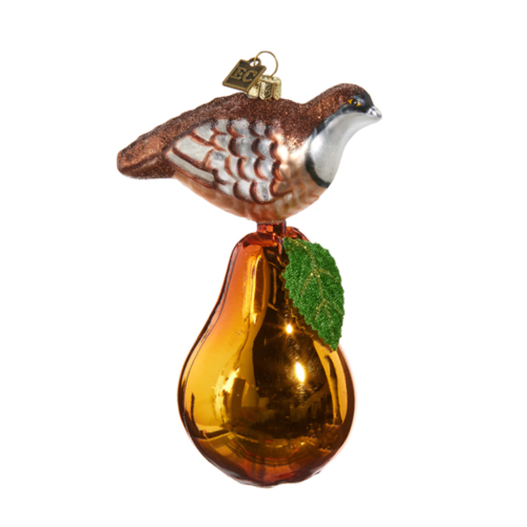 Partridge and Pear Ornament