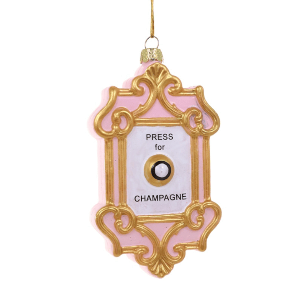 Champagne Button Ornament