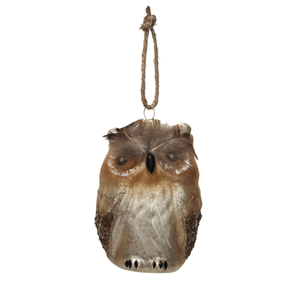 Glass Owl Ornament