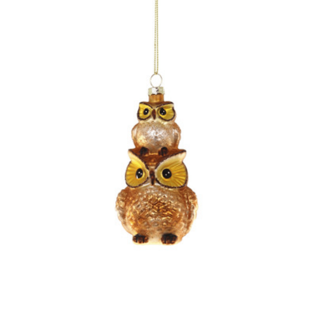 Stacked Owl Ornament