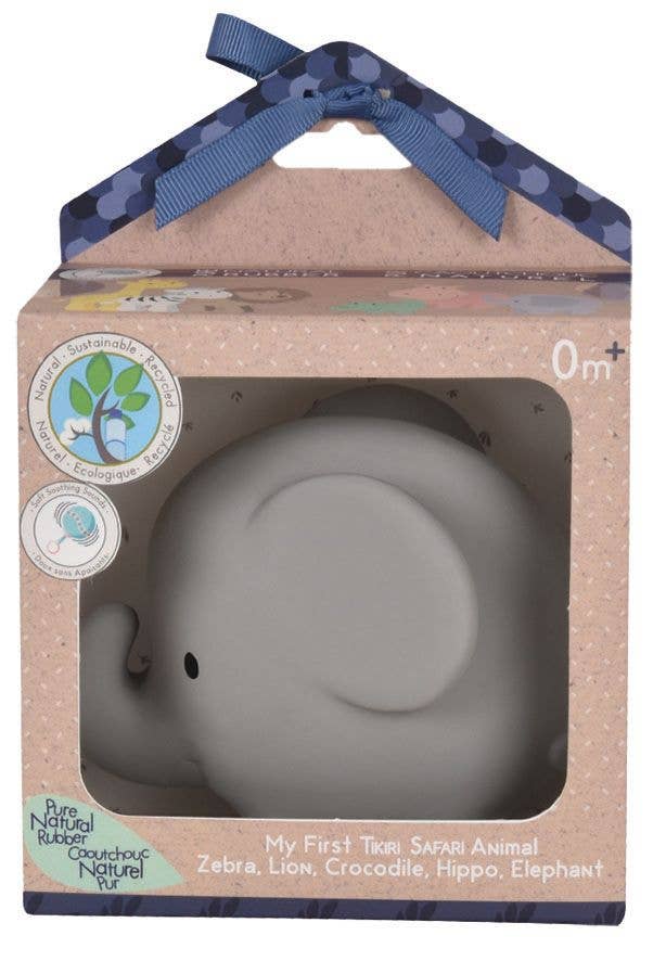 Elephant Natural Organic Rubber Teether Toy