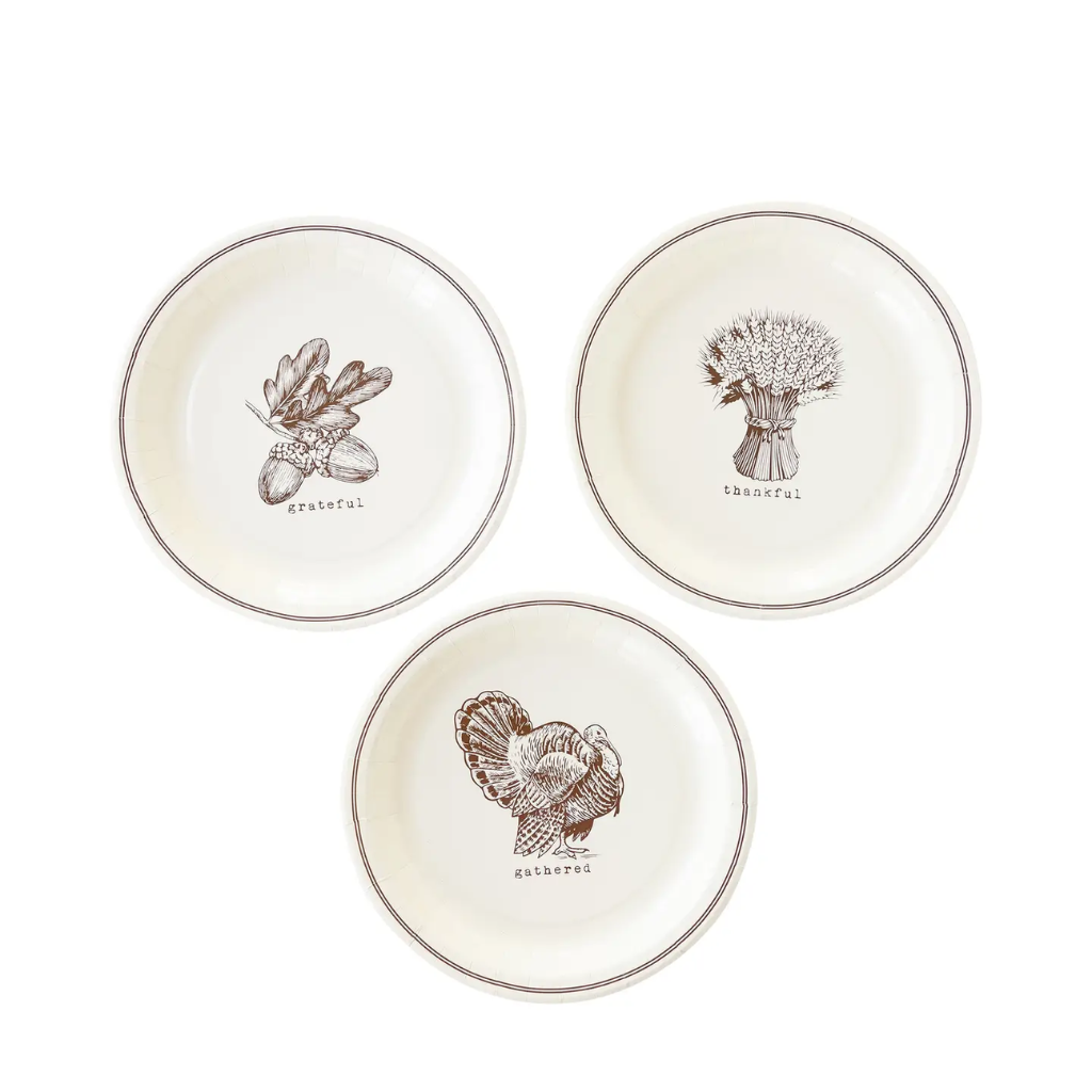 Harvest Icon Paper Plate Set