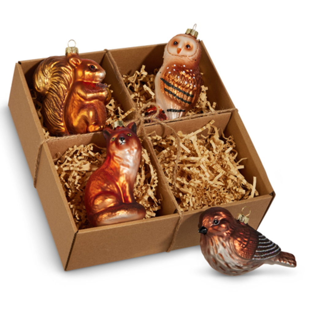 Woodland Animal Ornament Set