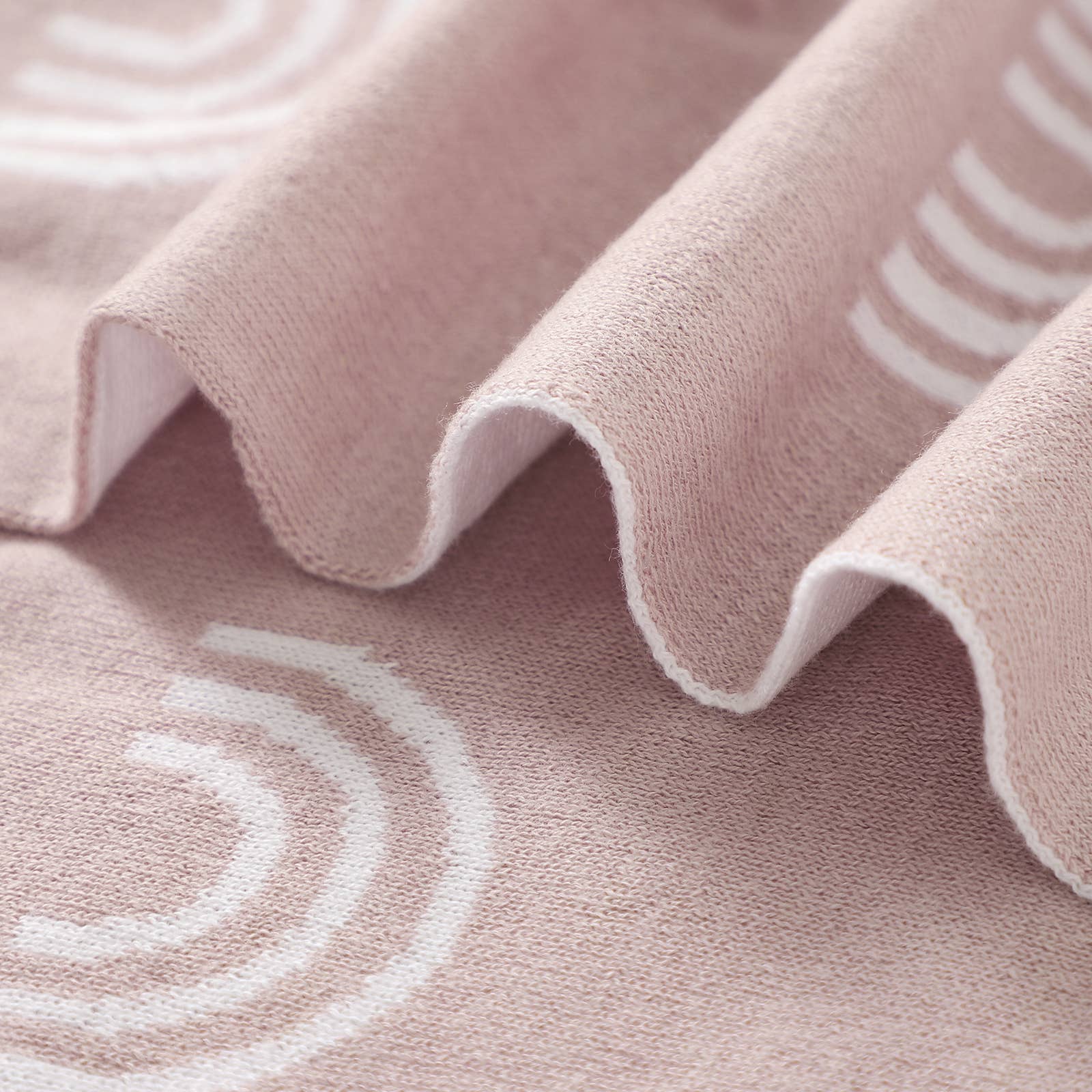 Organic Cotton Receiving Blanket - Pink Rainbow