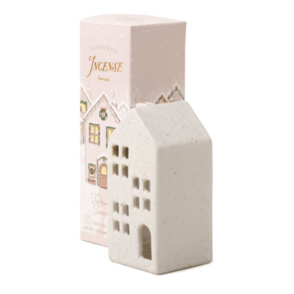 White Ceramic Incense House