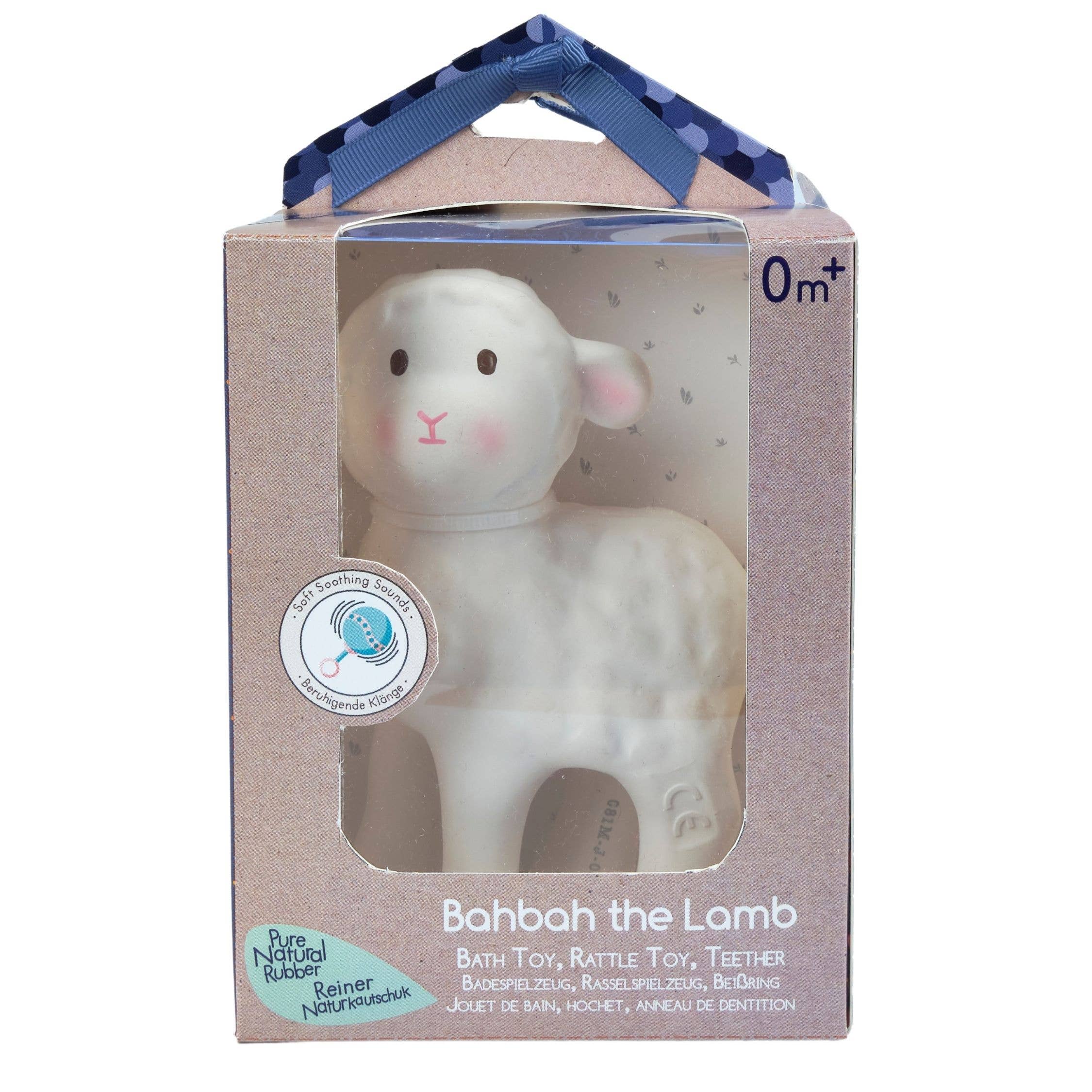 Bahbah the Lamb Organic Rubber Teether Toy