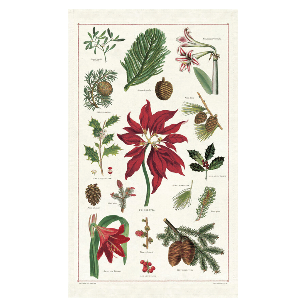 Christmas Botanicals Tea Towel