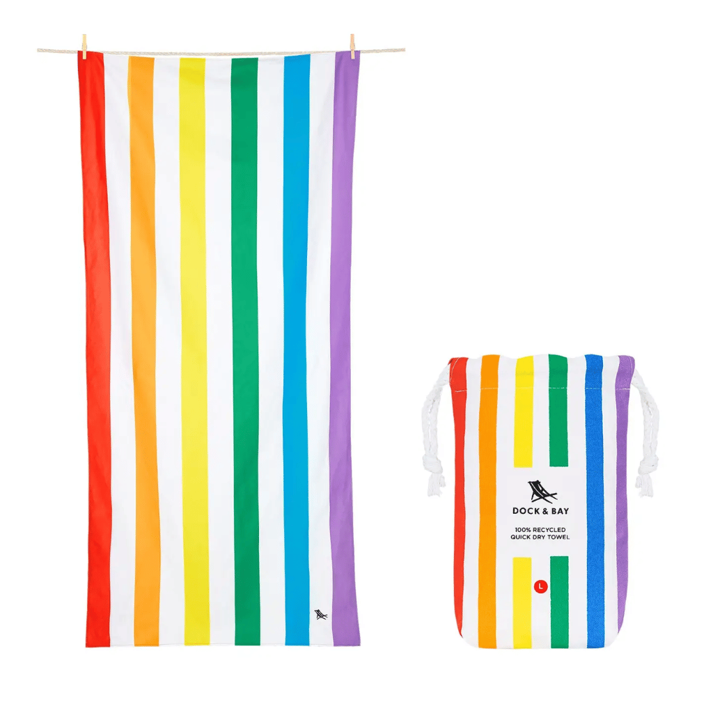Rainbow Skies Quick Dry Beach Towel