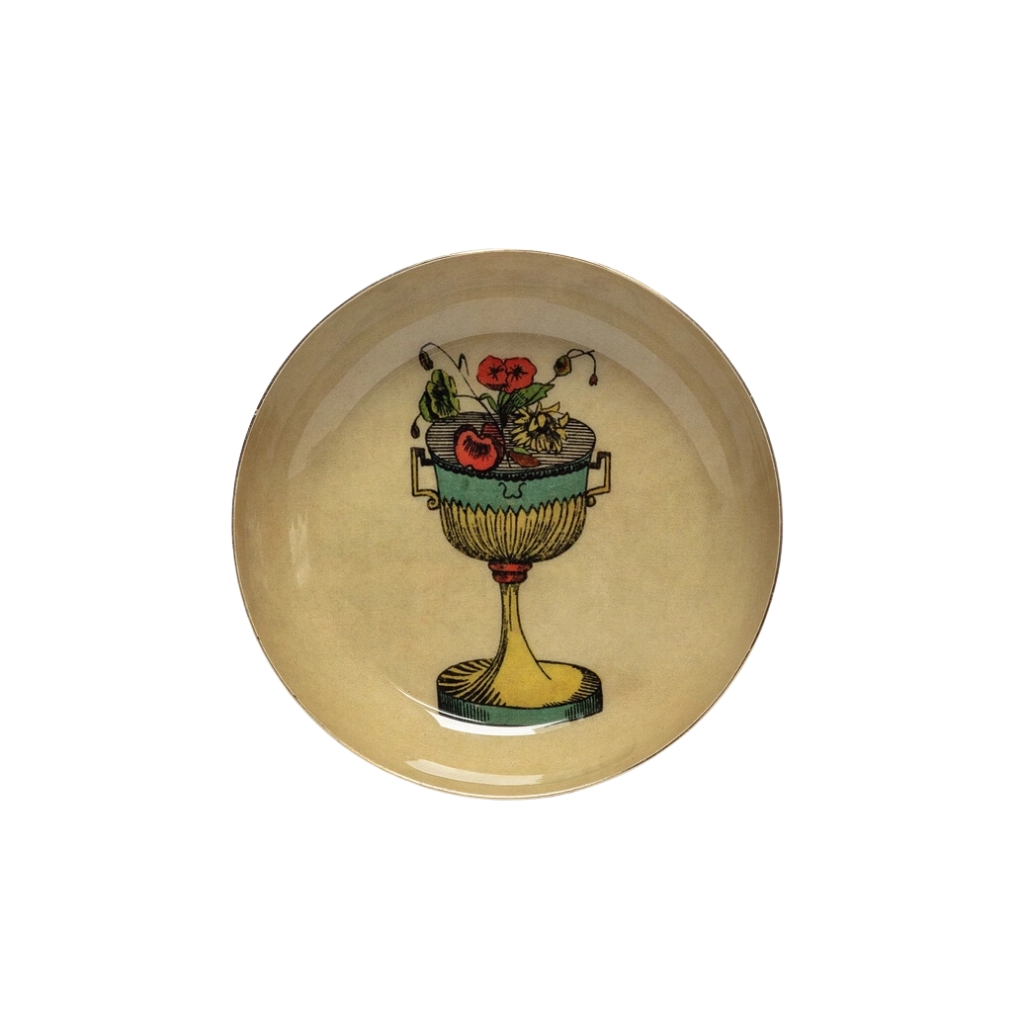 Tarot Cup Round Enamel Tray