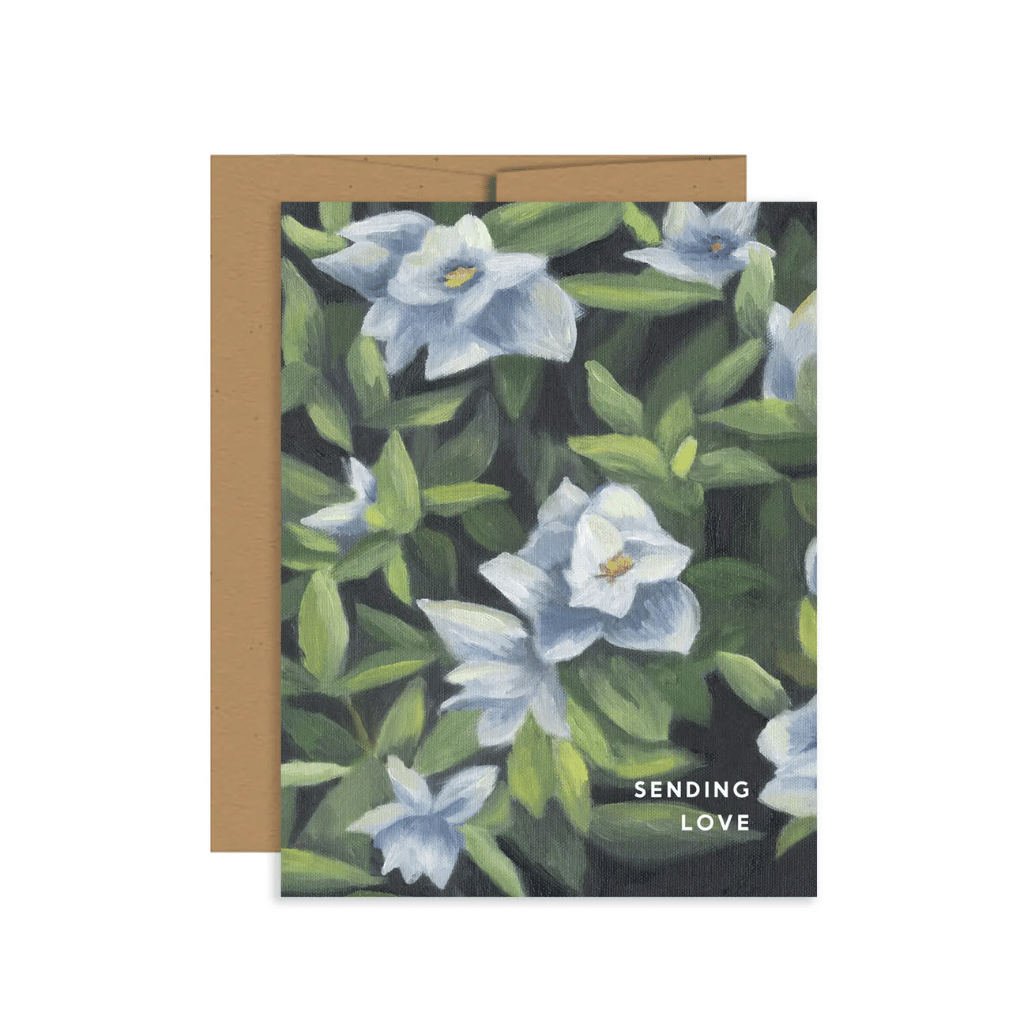 Sending Love Floral Greeting Card