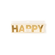 Golden Happy Birthday Banner