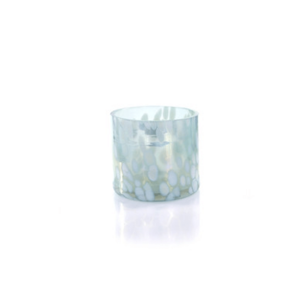 Mottled Glass Votive Holder